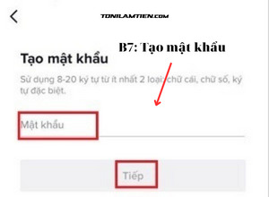 Cách tạo tài khoản Tiktok đơn giản 2023 25 tao-mat-khau-tiktok