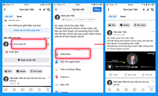 Cách Tạo Tài Khoản Facebook Cá Nhân Để Xây Dựng Thương Hiệu Và Bán Hàng 22 Chia se nhung thong tin dau tien 1